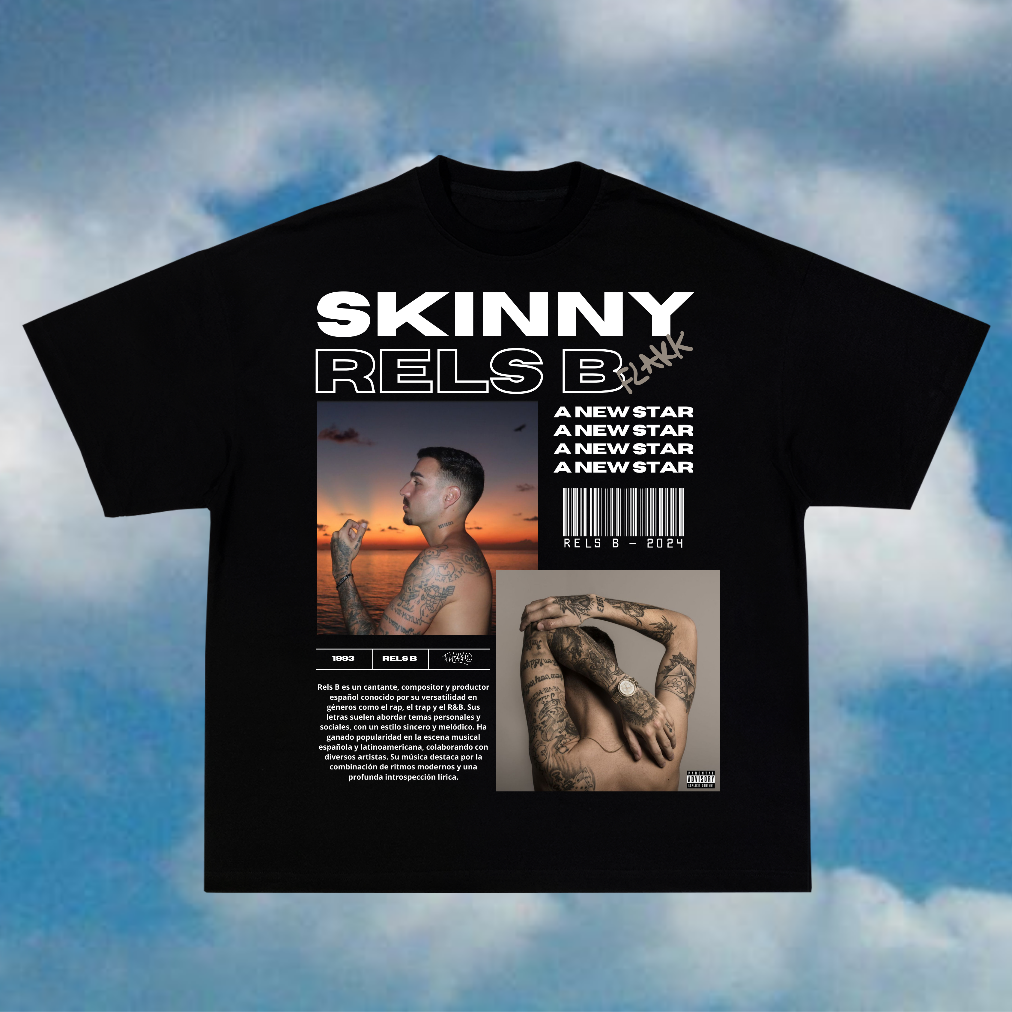 Camiseta personalizada Rels B - Skinny Flakk