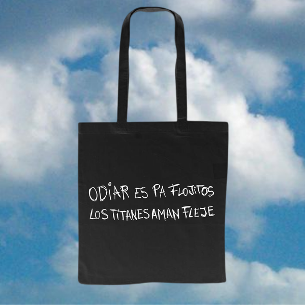 Bolsa de tela Cruz - Odiar es pa flojitos los titanes aman fleje