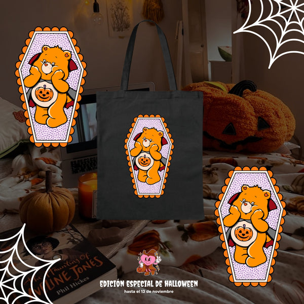 Bolsa Halloween Oso amoroso naranja