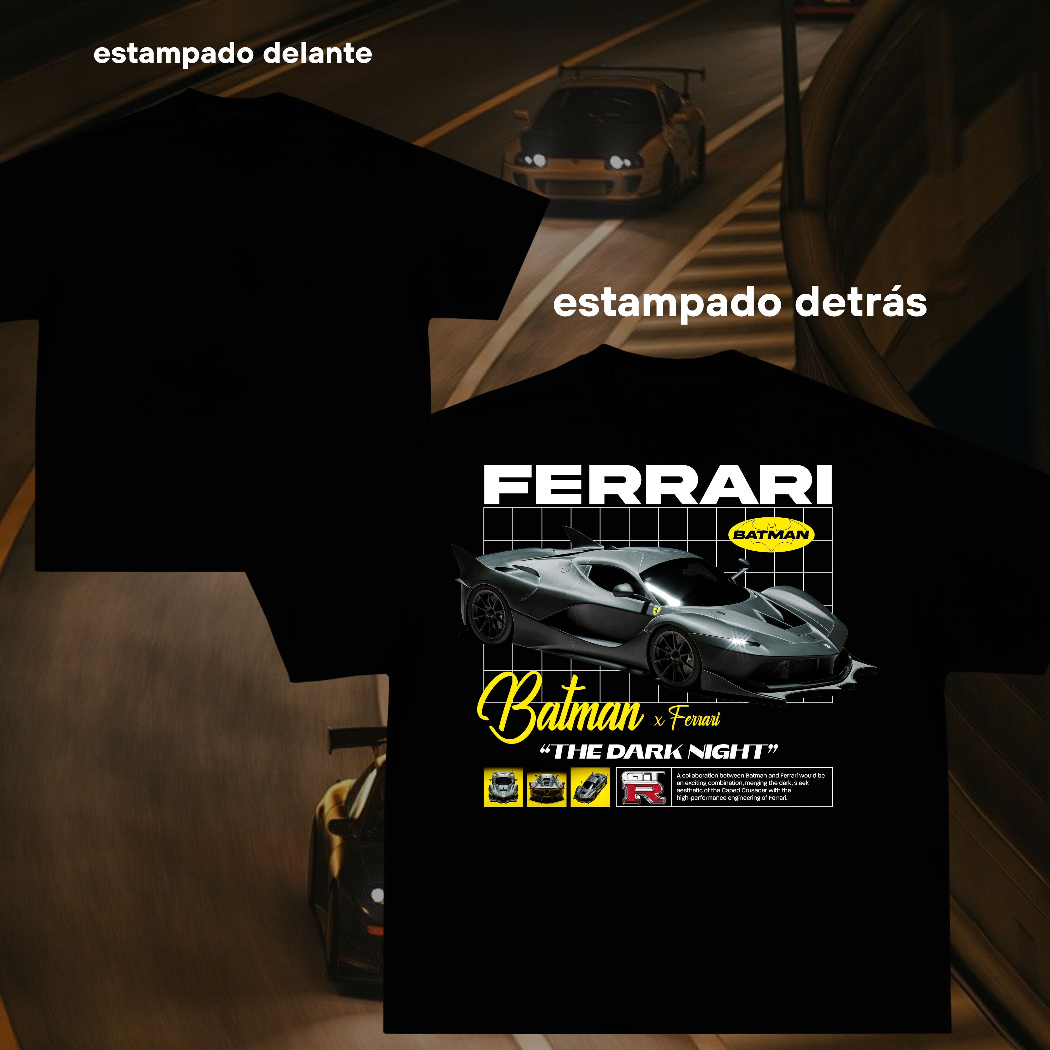 Camiseta Ferrari x Batman – FLUXIS