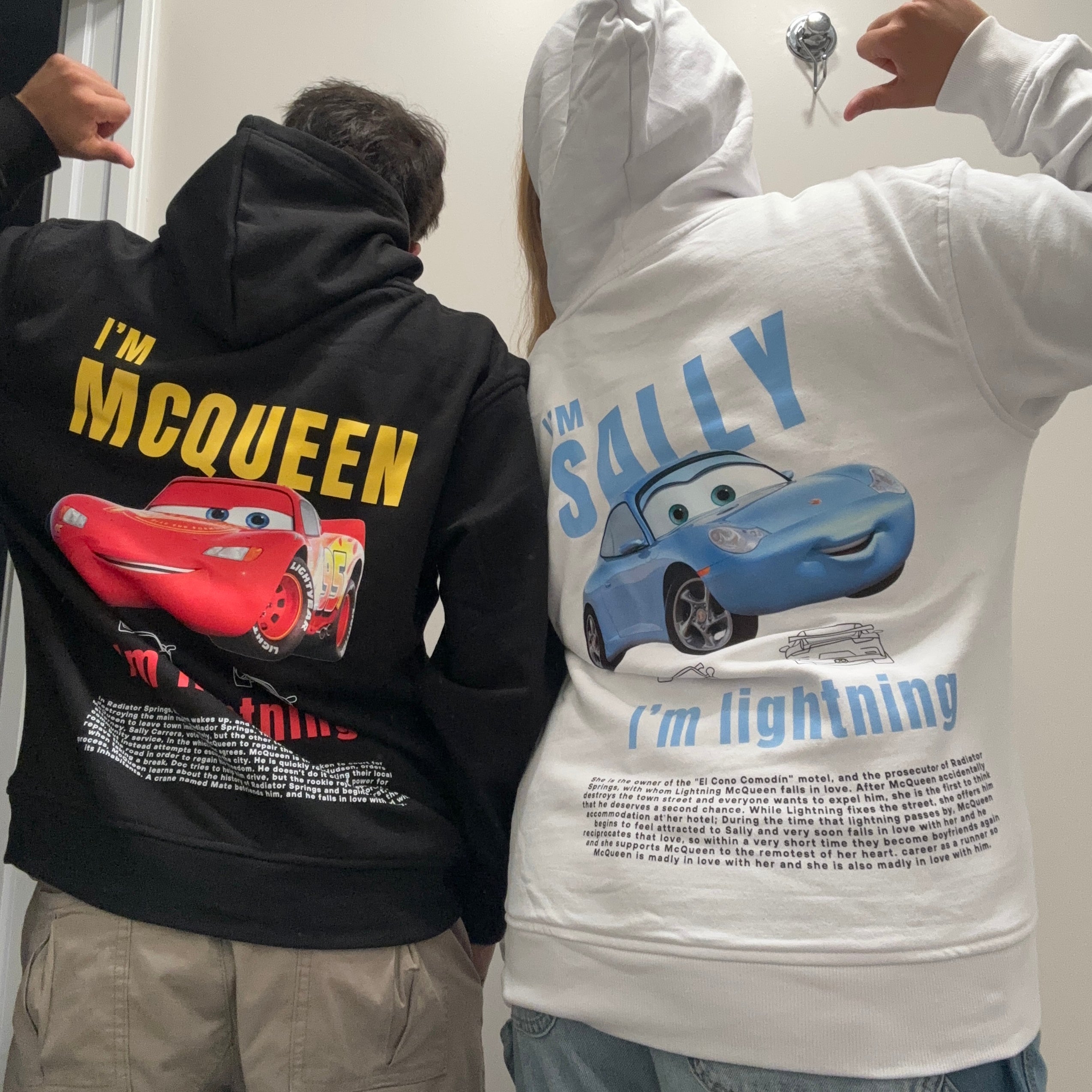 Pack sudaderas Sally y Rayo McQueen