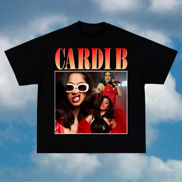 Camiseta collage - Cardi B