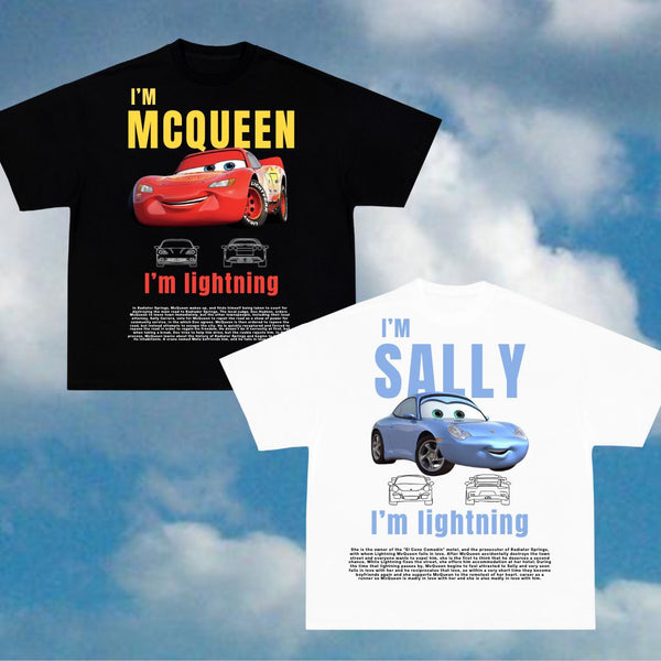 Pack de 2 camisetas CARS: Sally y Rayo McQueen
