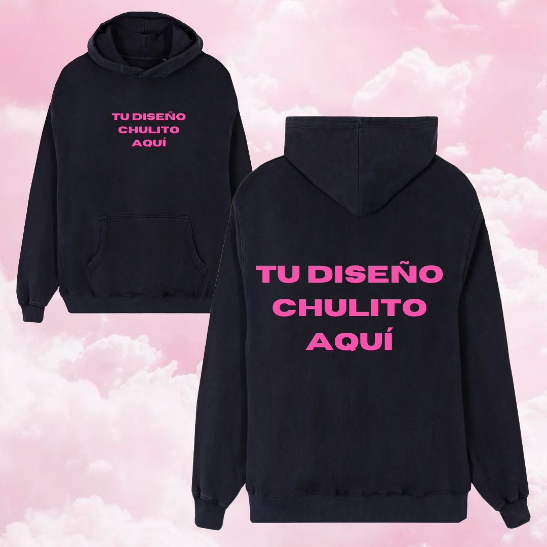 Sudadera personalizada - desde 0, con plantilla (leer descripción)