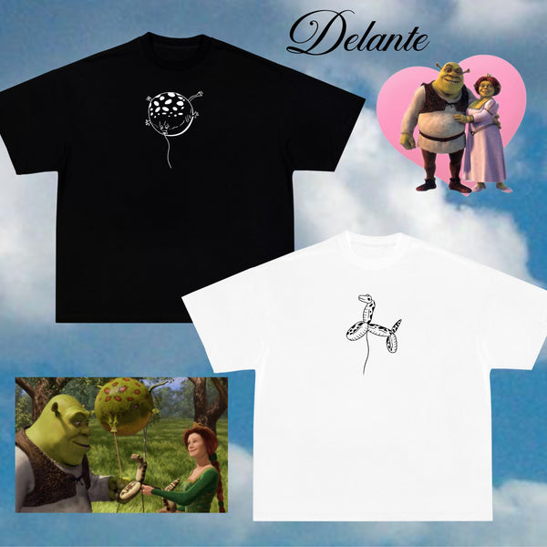 Pack de 2 camisetas Shrek y Fiona